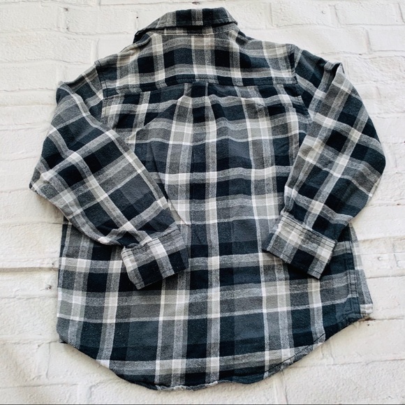 Faded Glory Boys Flannel Shirt Size 6/7 - Picture 2 of 8